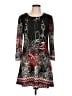 Papillon Graphic Black Casual Dress Size L - photo 1