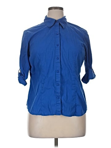 Apt. 9 3/4 Sleeve Button-Down Shirt (view 1)