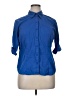 Apt. 9 Blue 3/4 Sleeve Button-Down Shirt Size XL - photo 1