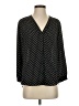 Vince Camuto 100% Polyester Polka Dots Black Long Sleeve Blouse Size M - photo 1