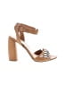 Miu Miu Tan Brown Leather Sandals Size EU 40 1/2 - photo 1