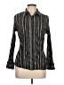 East5th Stripes Black Long Sleeve Blouse Size L - photo 1
