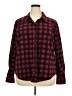 Riders by Lee 100% Polyester Plaid Red Long Sleeve Blouse Size XXL - photo 1
