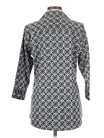 Foxcroft 3/4 Sleeve Button-Down Shirt (view 2)