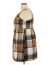 Unbranded 100% Polyester Plaid Brown Casual Dress Size 2X - photo 5