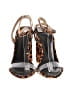 Schutz Animal Print Orange Brown Heels Size 8 - photo 2
