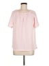 Assorted Brands 100% Polyester Pink Short Sleeve Blouse Size EU (FR) 40 / US 8 - photo 1