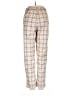 Monki Plaid Ivory Casual Pants Size EU 36 / US 6 - photo 2