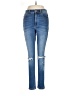 Express Hearts Blue Jeans Size 6 - photo 1