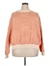Kaileigh Color Block Orange Pullover Sweater Size 2X - photo 1