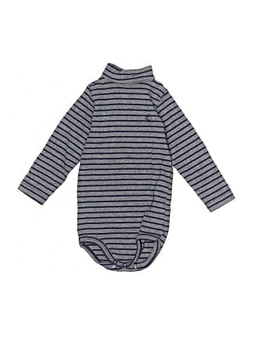Petit Bateau Long Sleeve Onesie (view 1)