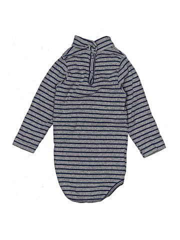 Petit Bateau Long Sleeve Onesie (view 2)
