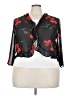 Mlle Gabrielle 100% Polyester Black 3/4 Sleeve Blouse Size 22 - photo 1