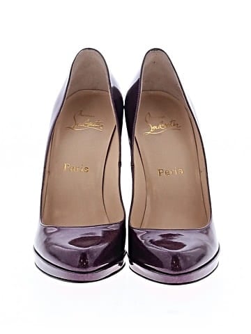 Christian Louboutin Glitter Patent Leather Bianca Pumps 120mm (view 2)