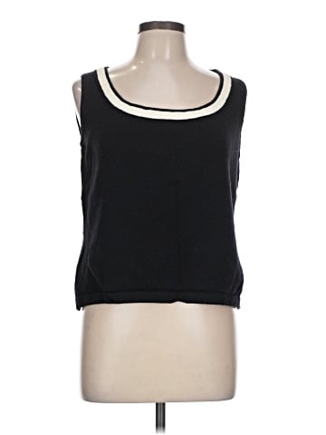 St. John Caviar Sleeveless Top (view 1)