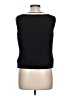 St. John Caviar Black Sleeveless Top Size L - photo 2