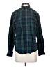 George 100% Cotton Plaid Green Long Sleeve Button-Down Shirt Size S - photo 1