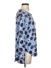 Ann Taylor LOFT 100% Polyester Blue Long Sleeve Blouse Size S - photo 4