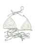 Frankies Bikinis Print Green Swimsuit Top Size L - photo 2