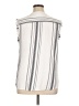 JunaRose Stripes Ivory Sleeveless Blouse Size 14 - photo 2