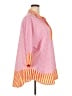 Tuckernuck 100% Polyester Stripes Orange 3/4 Sleeve Blouse Size XXL - photo 4