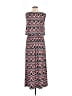 Robert Louis Chevron-herringbone Blue Casual Dress Size M - photo 2