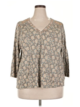 Lucky Brand 3/4 Sleeve Blouse