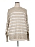 Ava & Viv Stripes Tan Pullover Sweater Size 1X - photo 1