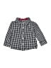 Carter's 100% Cotton Checkered-gingham Black Long Sleeve Button-Down Shirt 12-18 MO / 18 MO - photo 1