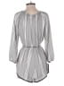 Ecote 100% Polyester Stripes Gray Romper Size S - photo 2