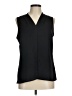 Nic + Zoe 100% Polyester Black Sleeveless Blouse Size M - photo 1