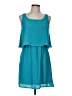 Maison Jules 100% Polyester Solid Teal Casual Dress Size M - photo 1