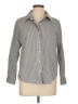 Dear John Houndstooth Gray Long Sleeve Button-Down Shirt Size L (petite) - photo 1
