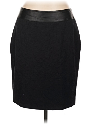 Akris Punto Faux Leather Skirt (view 1)