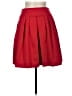 Ann Taylor 100% Polyester Solid Red Formal Skirt Size 6 - photo 2