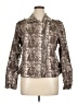Colleen Lopez 100% Polyurethane Animal Print Silver Jacket Size XL - photo 1