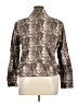 Colleen Lopez 100% Polyurethane Animal Print Silver Jacket Size XL - photo 2