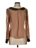 Blu Pepper 100% Polyester Polka Dots Brown Long Sleeve Blouse Size L - photo 1