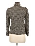 L.K. Bennett 100% Polyester Houndstooth Black Long Sleeve Blouse Size 6 - photo 2