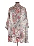 Lena Paisley Silver 3/4 Sleeve Blouse Size M - photo 2