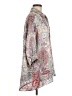 Lena Paisley Silver 3/4 Sleeve Blouse Size M - photo 4