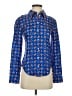 Louis Vuitton Print Blue Long Sleeve Button-Down Shirt Size EU (IT) 34 / US 00 - photo 1