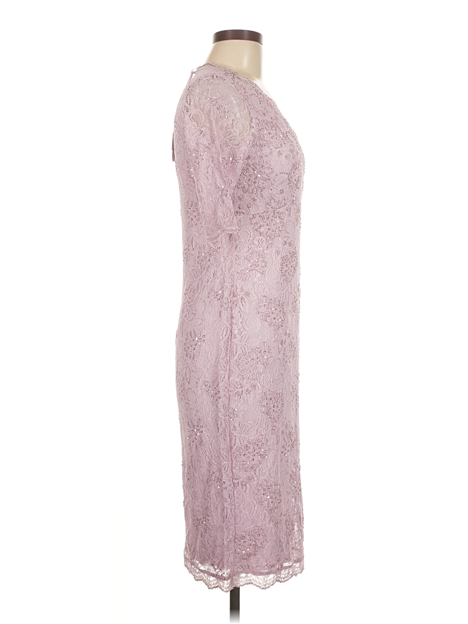 knee length dresses for ladies Kalissa Guipure Lace Dress in Pearl Blue