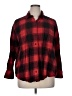 Old Navy 100% Cotton Plaid Red Long Sleeve Button-Down Shirt Size XL - photo 1