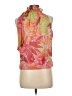 Etcetera 100% Polyester Orange Sleeveless Blouse Size 6 - photo 2