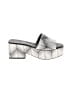 Katy Perry Animal Print Chevron-herringbone Snake Print Gray White Sandals Size 7 - photo 1