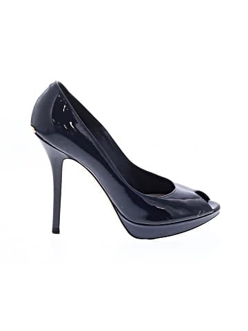 Dior Patent Leather Platform Peep Toe Pumps (view 1)