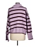 Time and Tru Stripes Purple Turtleneck Sweater Size L - photo 2