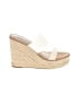 Steve Madden Ivory White Wedges Size 7 1/2 - photo 1