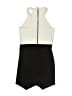 Sally Miller Color Block Ivory Black Dress Size 12 - photo 2